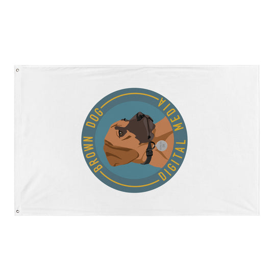 Brown Dog Flag (For Vertical Hanging)